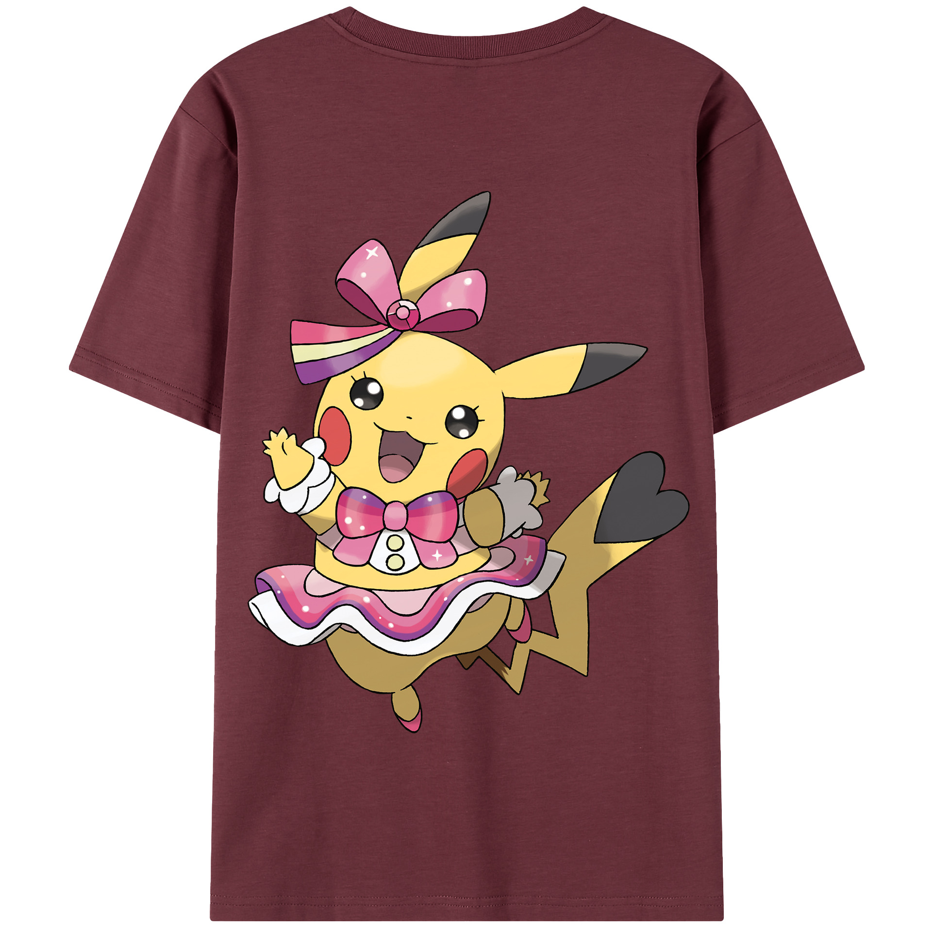 （画像用） ポケットモンスター Pokémon 綿100％半袖Tシャツ（背面プリント）
